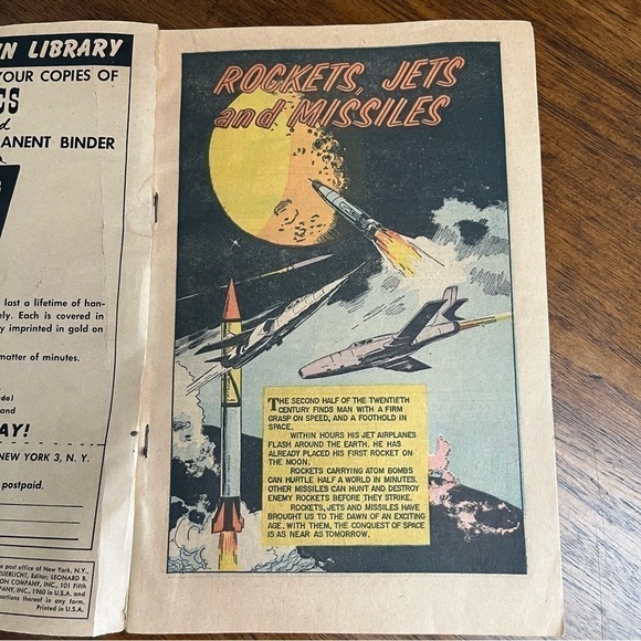 1960 ROCKETS JETS AND MISSILES COMICS CLASSICS
ILLUSTRATRATED - Picture 7 of 16